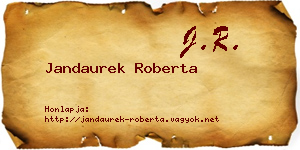 Jandaurek Roberta névjegykártya